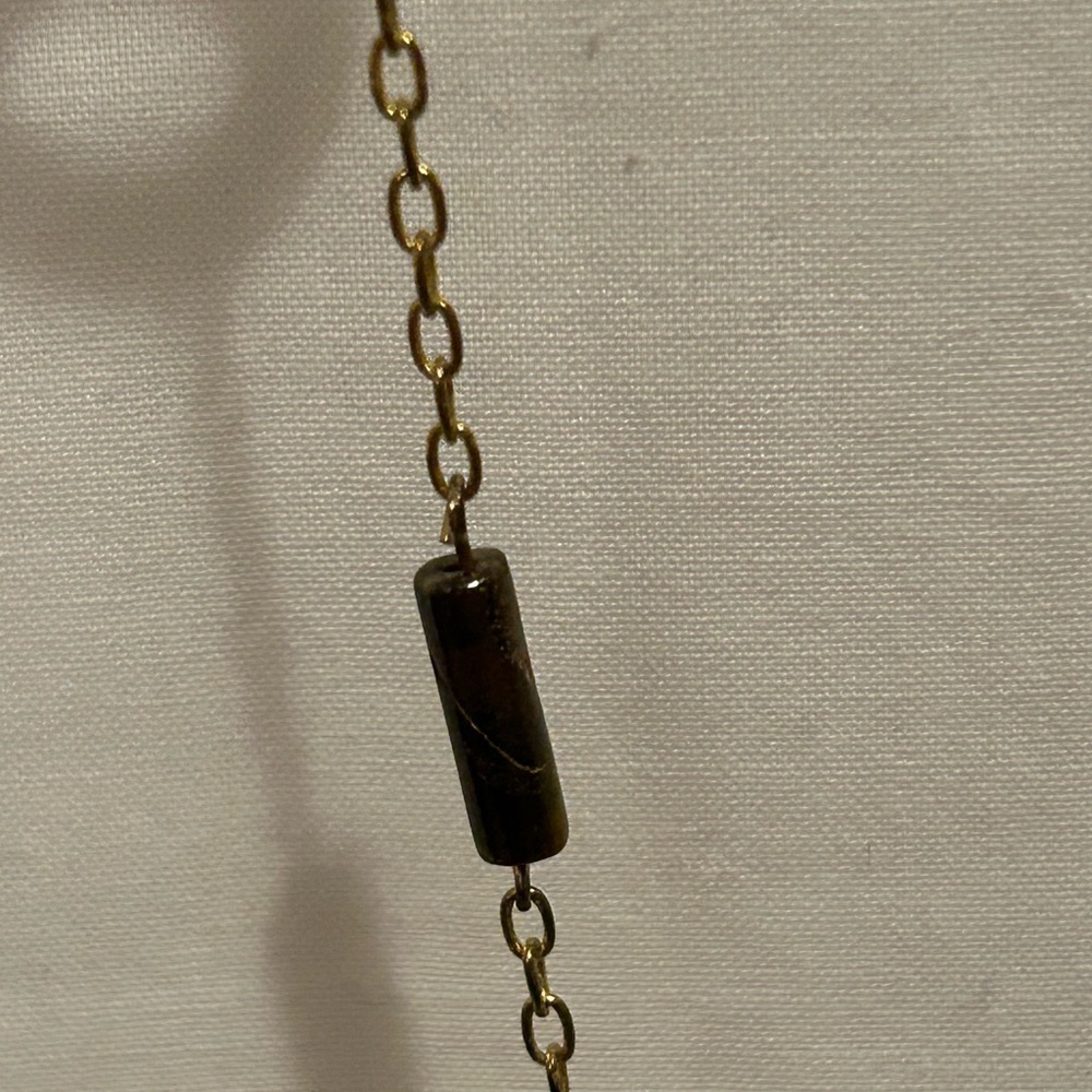 Vintage Shell Ring and Bead chain Long Necklace - Picture 4 of 10